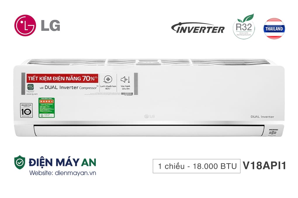 Điều hòa LG Inverter 18000 BTU 1 chiều V18API1